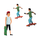 truot van - Skateboarding